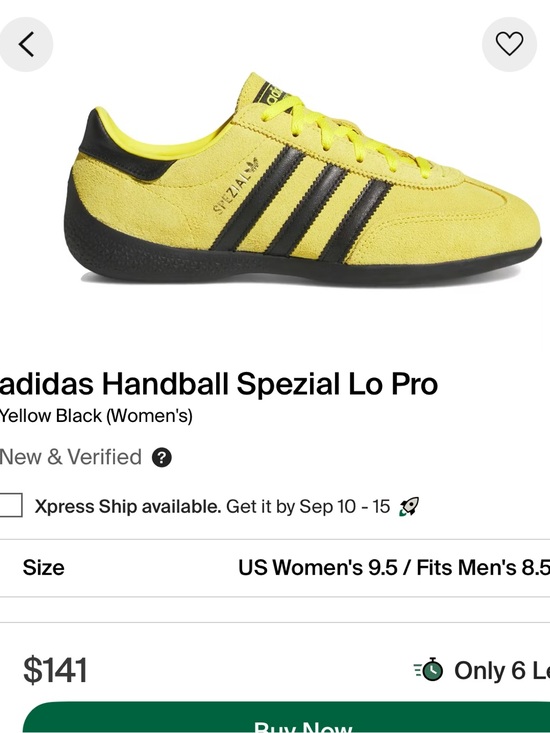 adidas Shoes - adidas Handball Spezial Lo Pro Yellow and Black Women's Sneakers